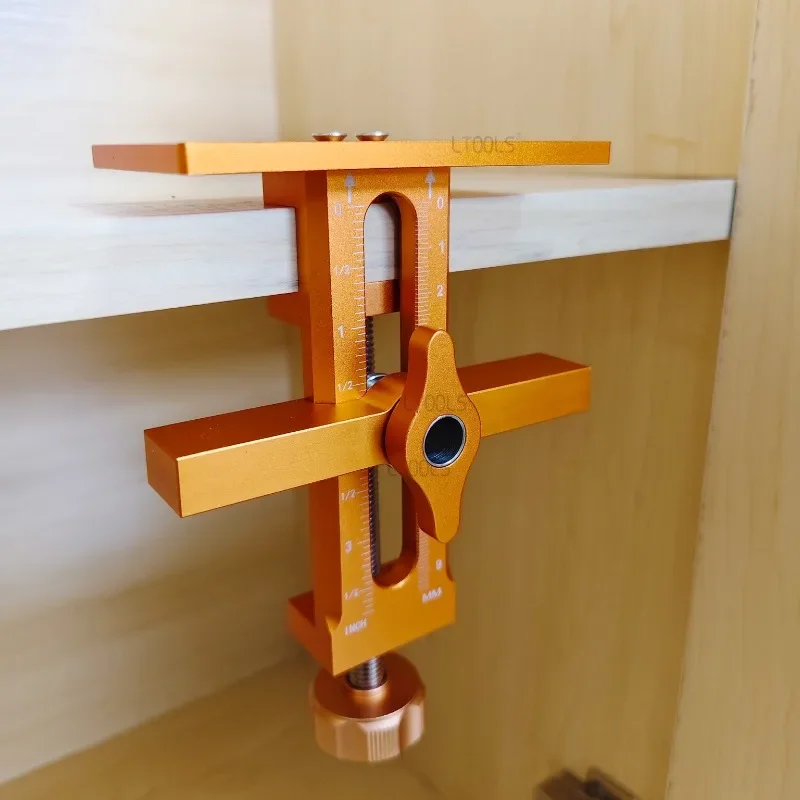 

Hidden Door Panel Installation Leveling Jig Cabinet Door Mounting Support Arm Wooden Storage Cabinet Rebounder Drilling Clamp