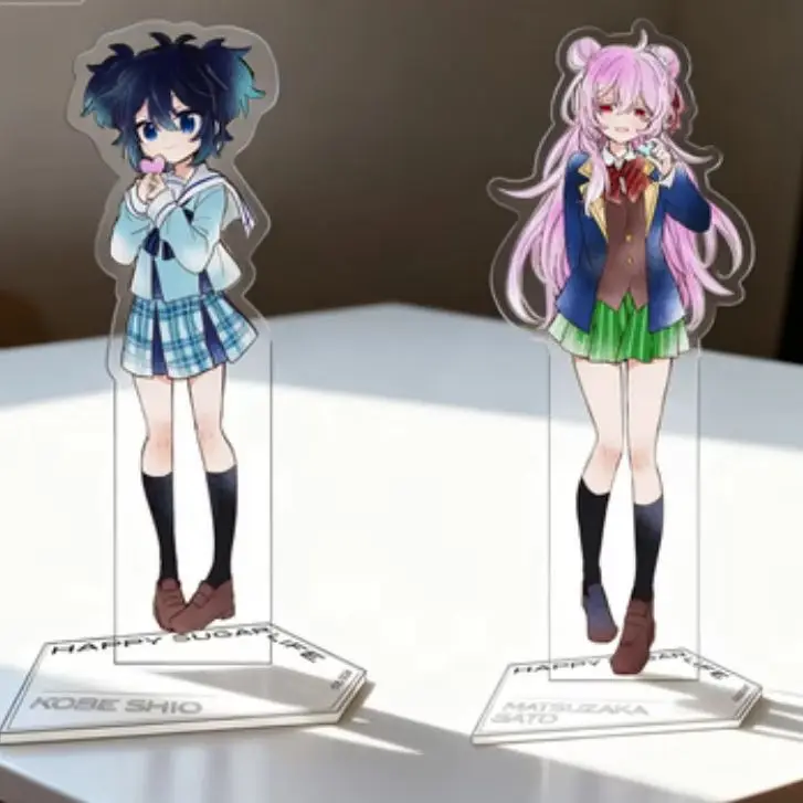 Anime Happy Sugar Life Koube Shio Matsuzaka Satou Acrylic Standing Sign Board Animation Peripheral Desk Decorations Display