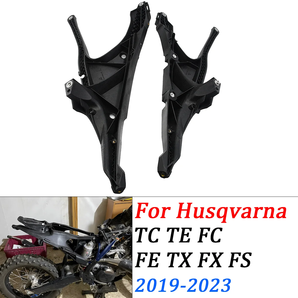 

Motorcycle Strengthen Subframe Rear Seat Support Frame Tailstock Mount For HUSQVARNA FS FE FX TC TE TX FC 250 350 450 19-23 New