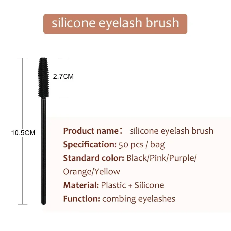 100 SZT. Jednorazowe szczoteczki do rzęs, pędzelki do makijażu, aplikatory do tuszu do rzęs, szczoteczki do rzęs, narzędzie do przedłużania rzęs, kosmetyczne szczoteczki do oczu