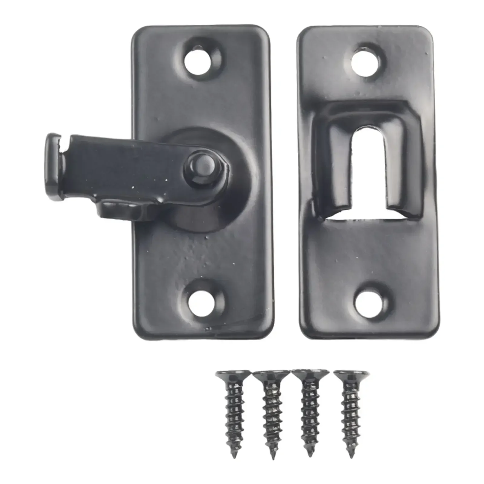 

Door Latch Hitch Stainless Steel 90 Degree Sliding Door Buckle Hook Lock Bolts Cabinet Locks Sliding Gate Lock Hardware