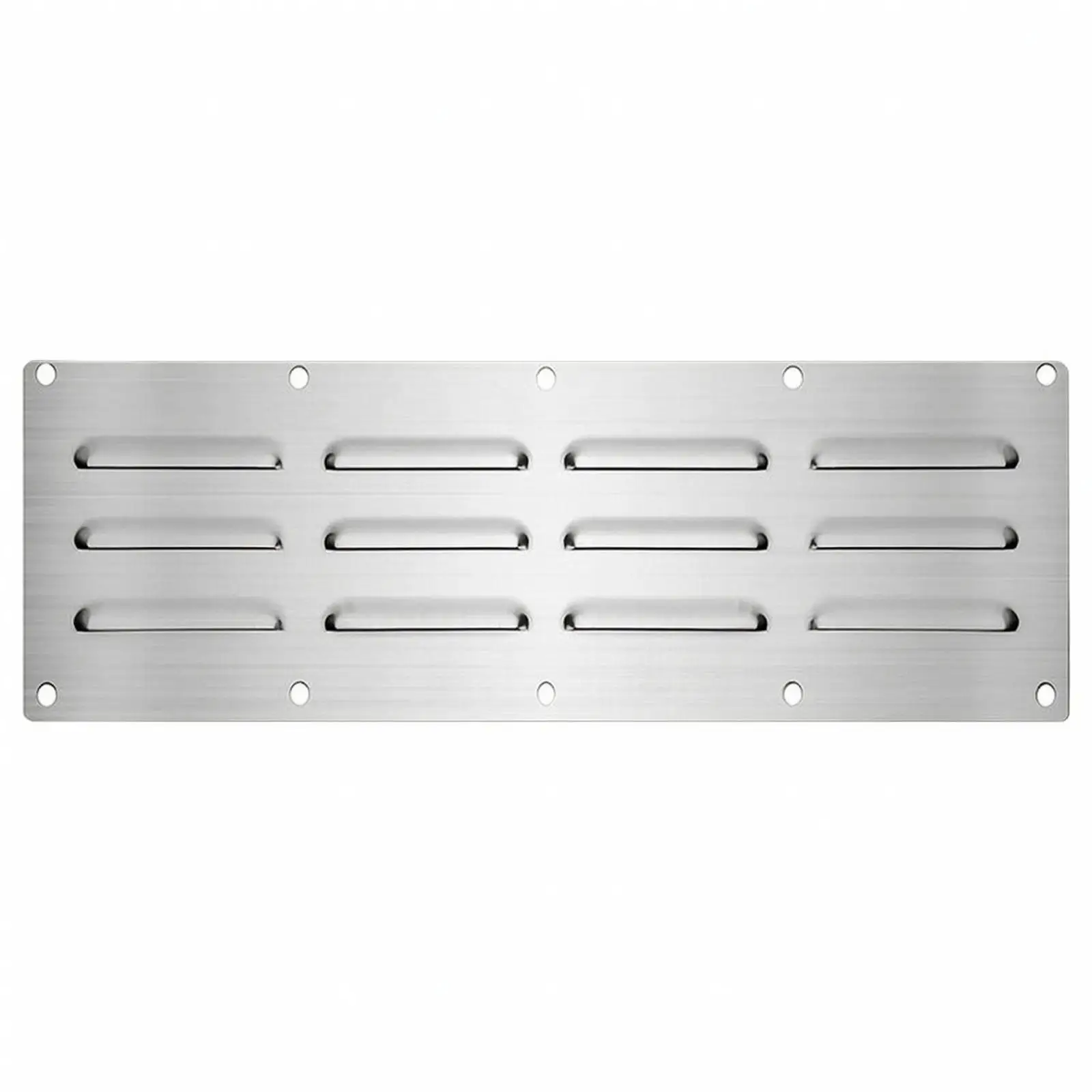 Steel Air Outlet Panel for Built-in Barbecue Enclosure Fireplace Surround Kitchen Ventilation 3 Row