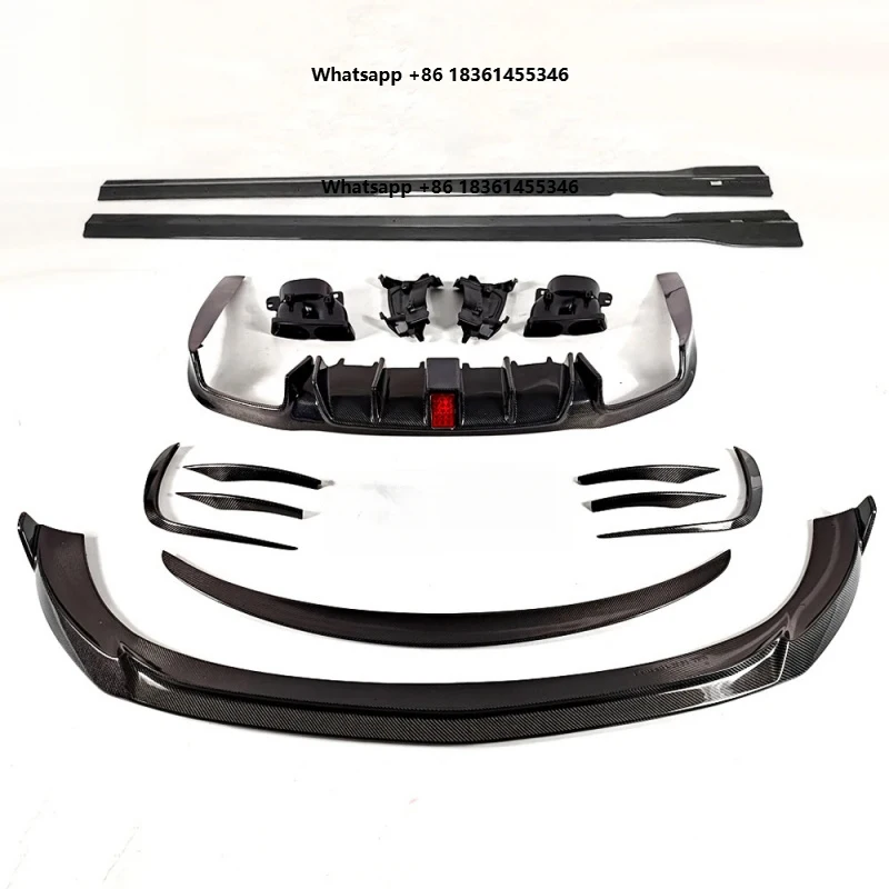 

Premium Car Accessories E-Class W213 LCI Modified Carbon Fiber Body Kit Front Rear Lip Side Skirts Spoiler Mirr Durable