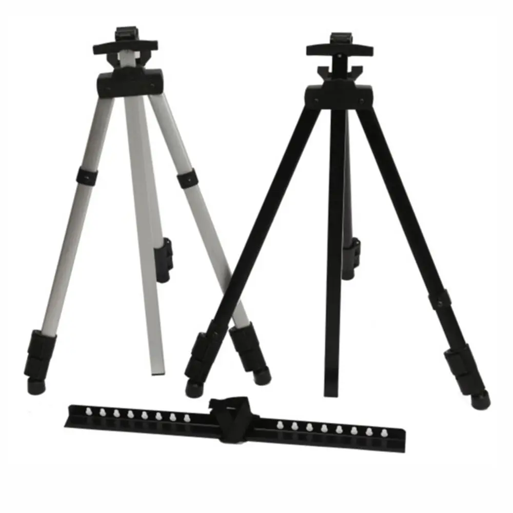 

Adjustable Sketching Easel Black Silver Triangle Display Stand Installation Free Tool Shelf Sketch Drawing Easel Art Exhibition