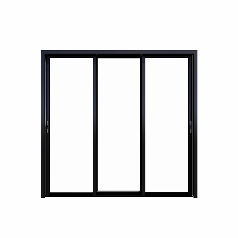 Born Doors And Windows Custom Black Interior Aluminum Alloy Double Double Glazed Sliding Window With Mosquito Net