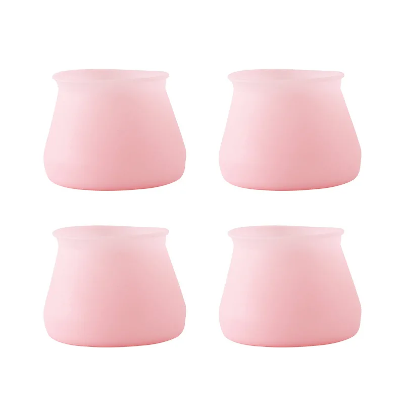 4Pcs Silicone Chair Leg Cover Non-slip Furniture Feet Caps Round Table Foot Protector Pad Floor Safely Mat for Home Decor