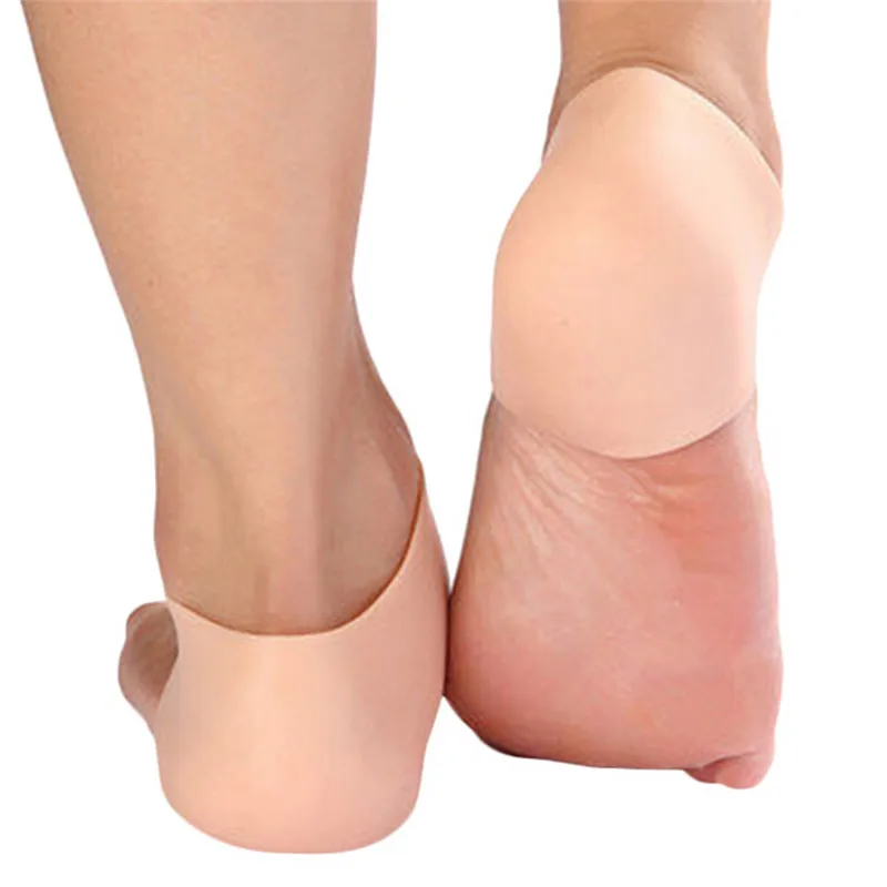 2 PCS Silicone Moisturizing Gel Heel Sock Cracked Foot Skin Care Protector Hot