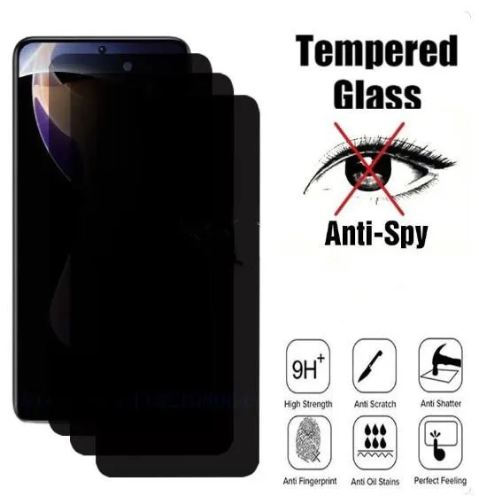 

Anti Spy Screen Protector, Tempered Glass, Privacy, Peep, Scratch, 9H Case, Xiaomi MAX3, POCO X2, Note 3, MIX 2, 2 Pcs