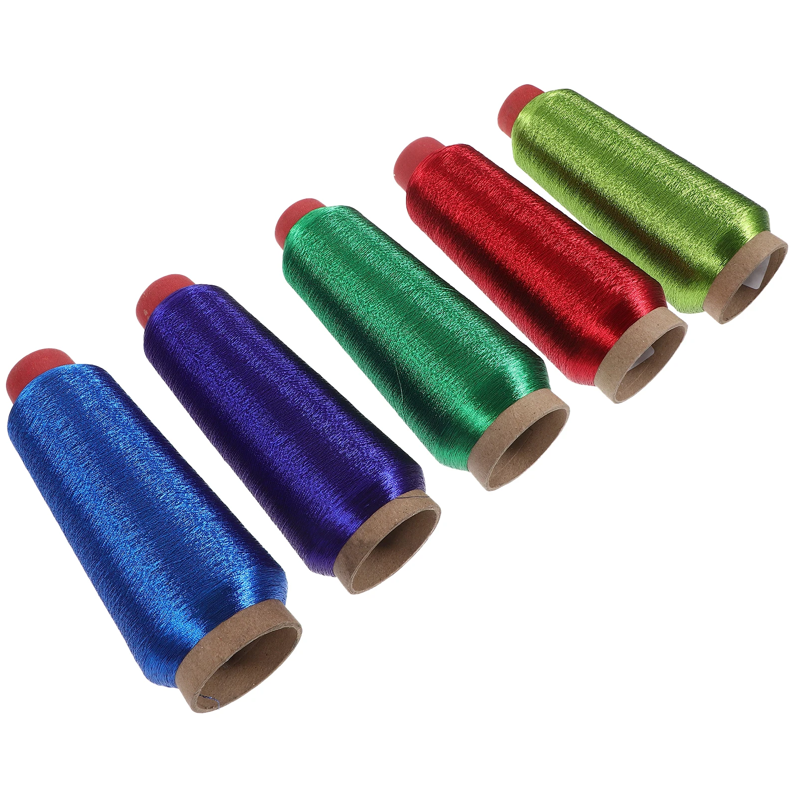 

5pcs 5 Rolls Thread Yarn Reflective Cross Stitch Floss Computer Embroidery Floss Decor DIY Kids Crafts Sewing Supplies
