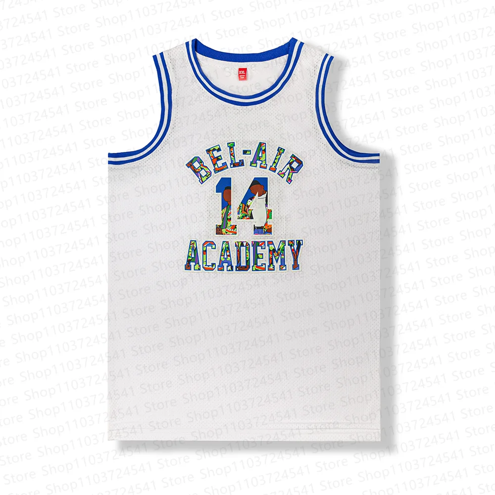 2024 Will Smith Jersey 14 Bel-Air Academy koszulka do koszykówki chłopięca/męska letnia koszulka do koszykówki bez rękawów koszulka do koszykówki USA