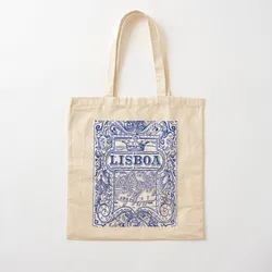 Azulejo Lizbona Azulejos Lisboa Tote Bag tote płócienne torby na ramię torby materiałowe kobieta płótno