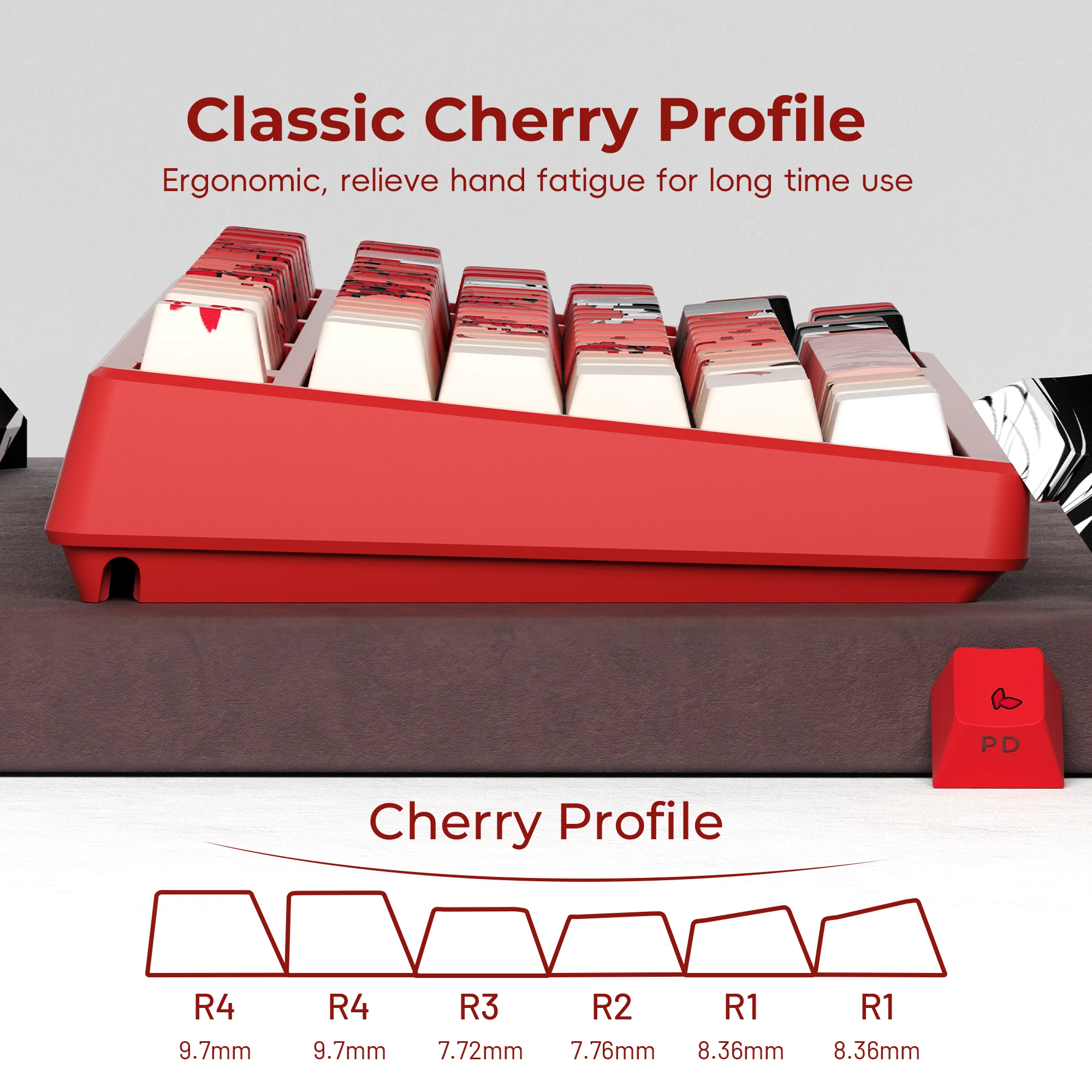 XVX Raven Sakura Keycap Cherry Profile Dye Sub Side Print Shine Through PBT Anime Keycaps For Mechanical Keyboard 131 Keys
