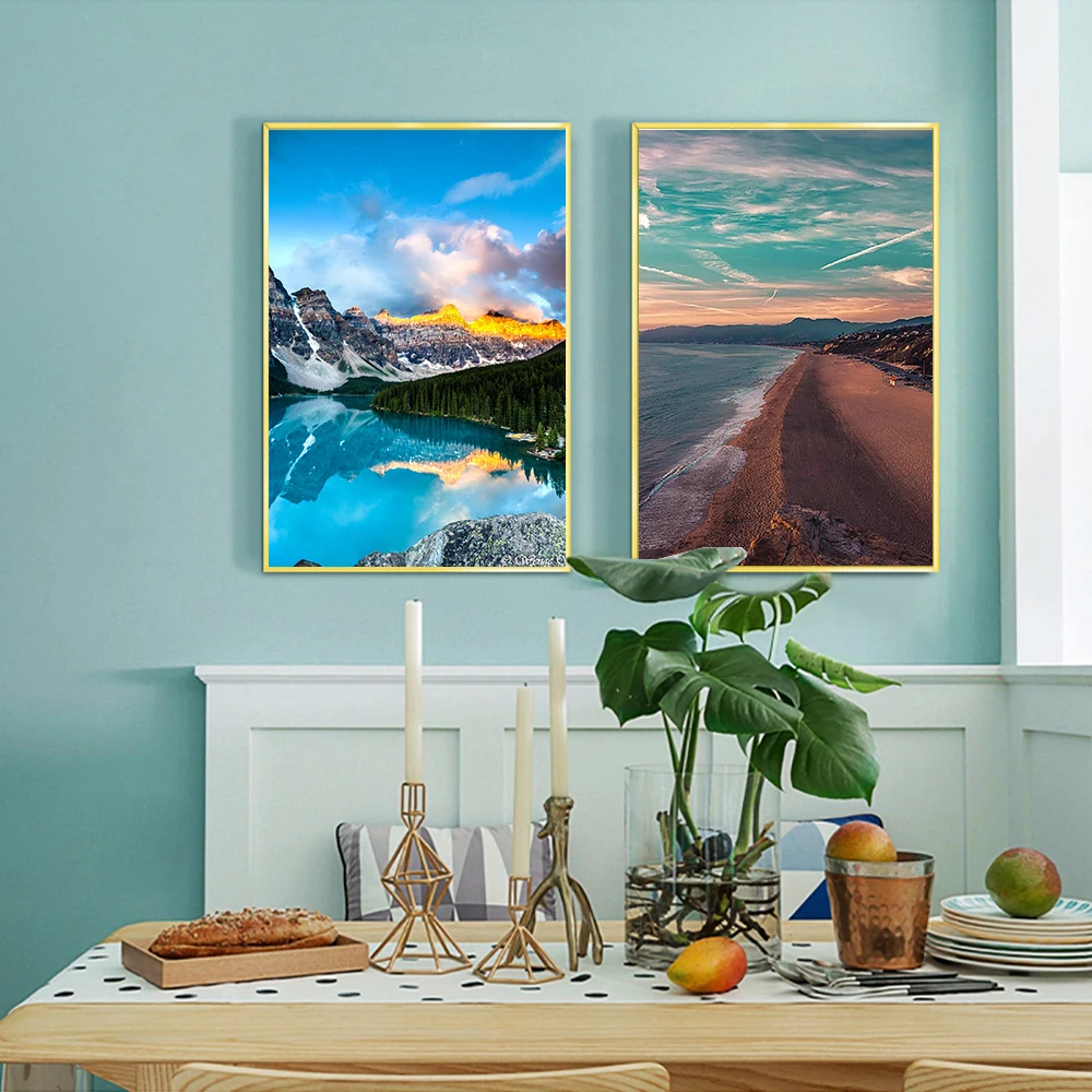 YOUQU Landscape Diamond Painting DIY Beach Sunset Diamond Embroidery Cross Stitch Mosaic Picture 5D Home Decoration Art Gift