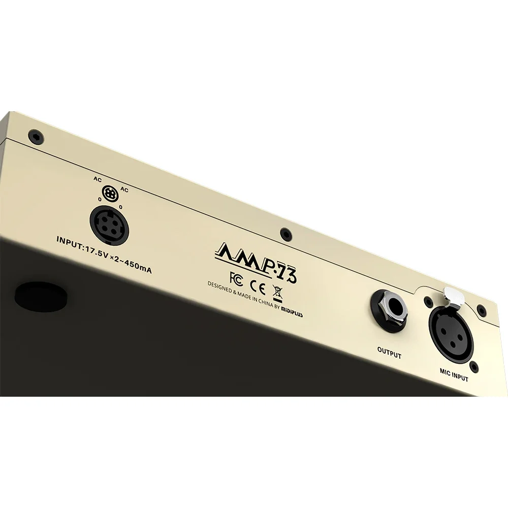 AMP.73 Professional Microphone Preamp DI Box 80dB Ultra-Low Noise Studio Preamp with DI Input for Mic Guitar Instrument