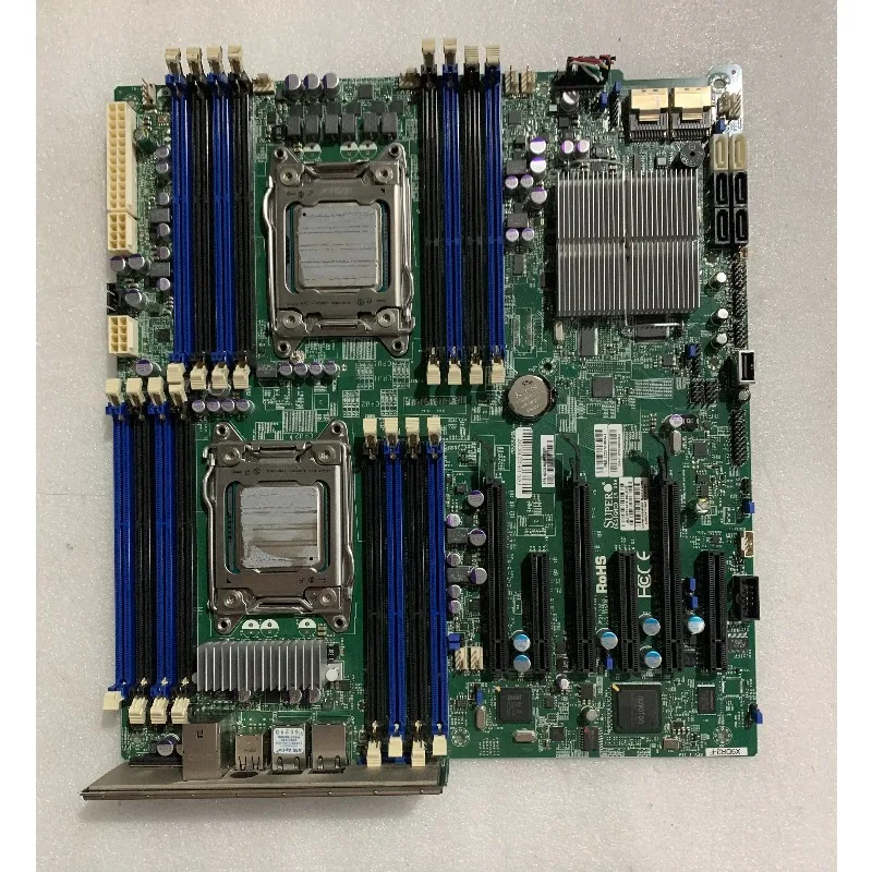 For Supermicro X9DR3-F Dual X79 2011 C606 Server Motherboard Supports E5 V2 REG DDR3 Memory