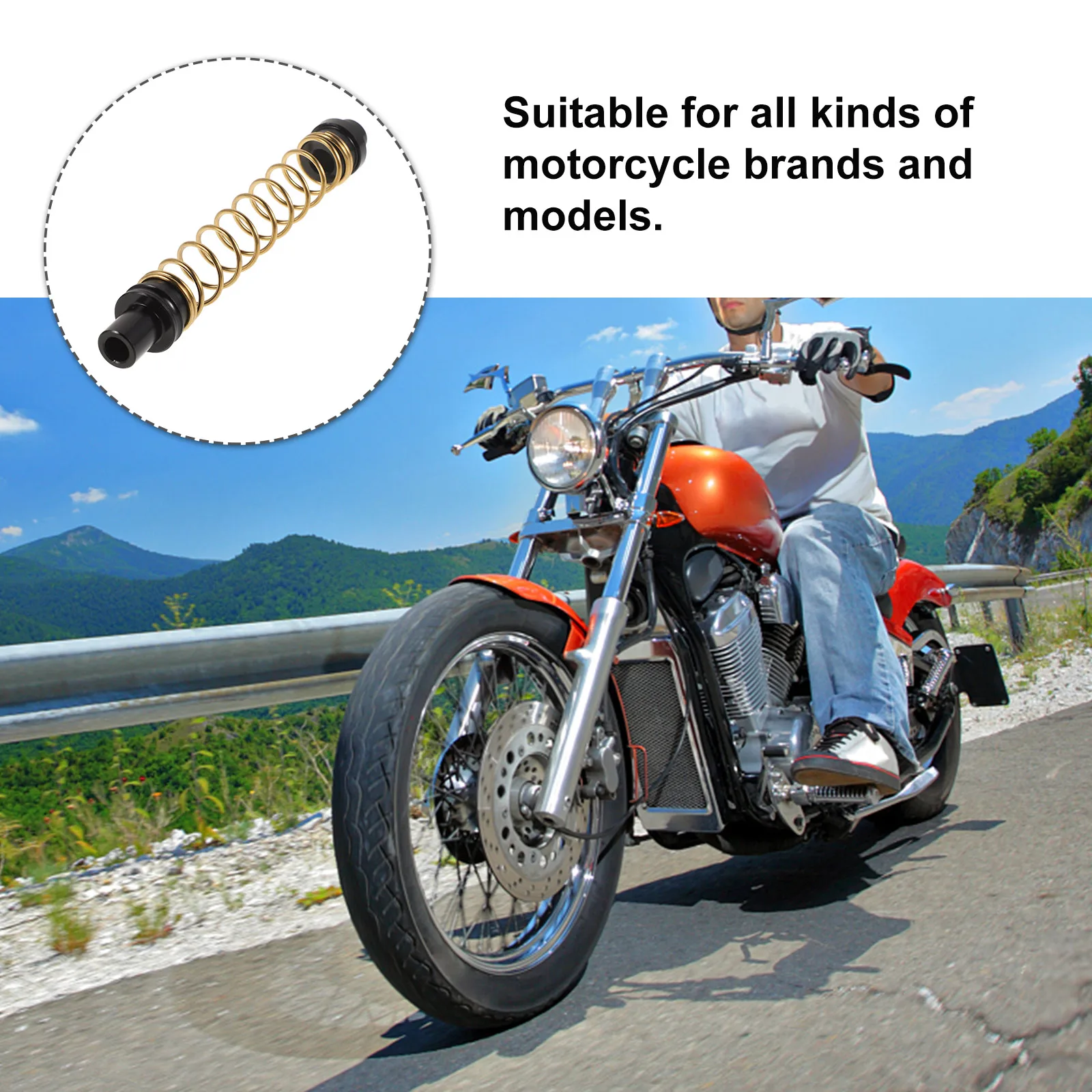 

Brake Return Spring Motorcycle Drum Shoe Replacement Stainless Steel Hardware Assembly Parts Lightweight Metal Head Precision