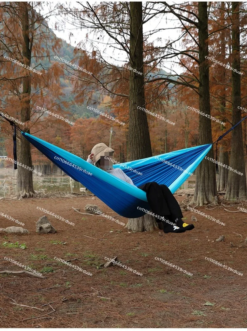 Double Inflatable Hammock Outdoor Swing Adult Children Anti-Rollover Outdoor Camping Anti-Mosquito Nets