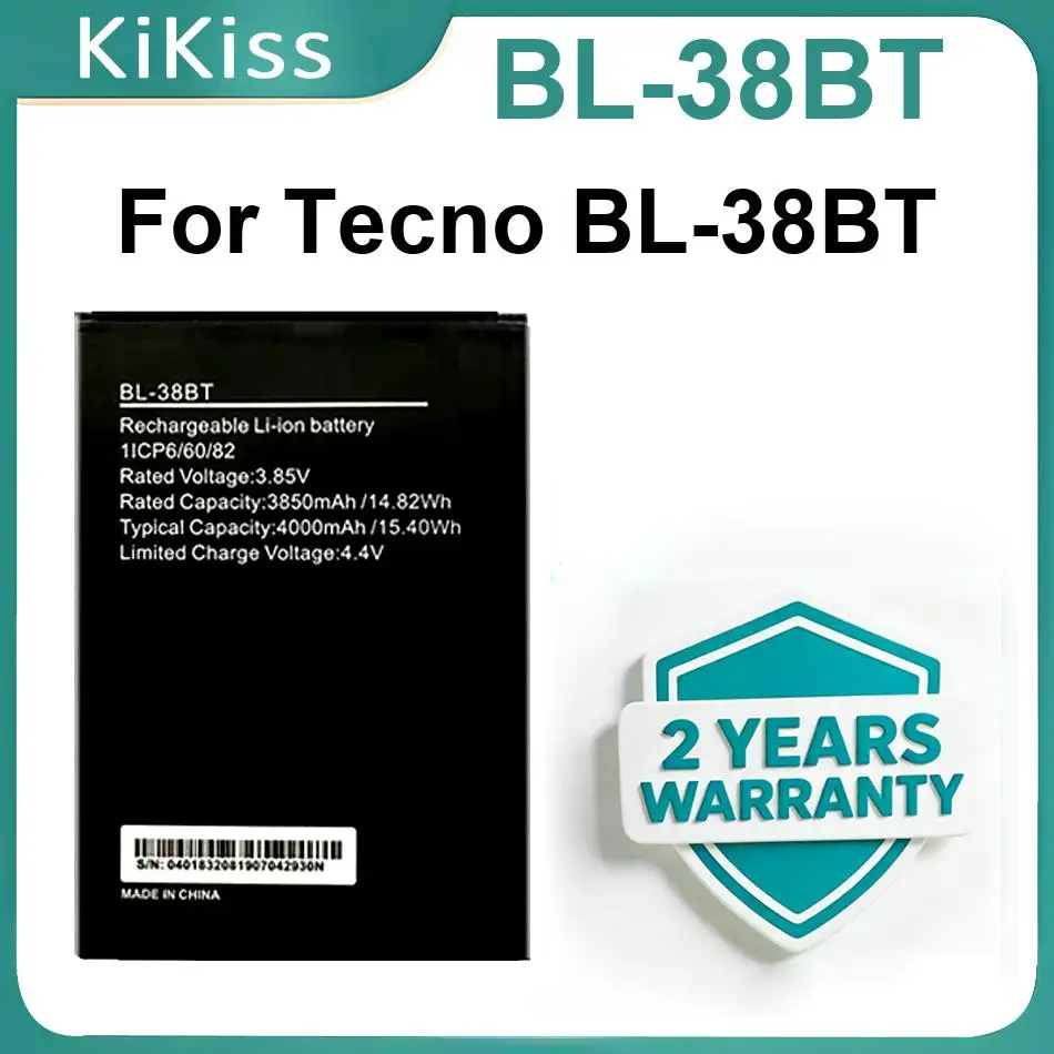 

Аккумуляторы BL-38BT для Tecno, 4000 мАч, литий-ионные полимерные, для мобильных телефонов