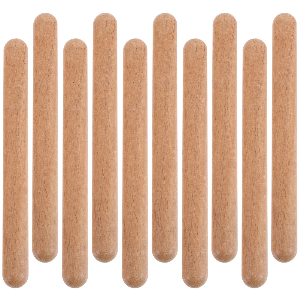 12 stücke Holz Holz Stick Sticks Musikinstrumente Kinder Frühe Bildung Spielzeug Percussionsticks Tragbare