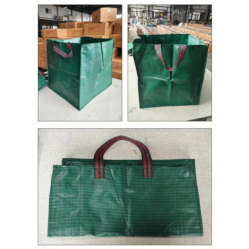 Imagem -03 - Reutilizáveis Folha Bolsas Recortes de Jardim Jarda Lixo Bolsas Grande Capacidade 125 l 270l