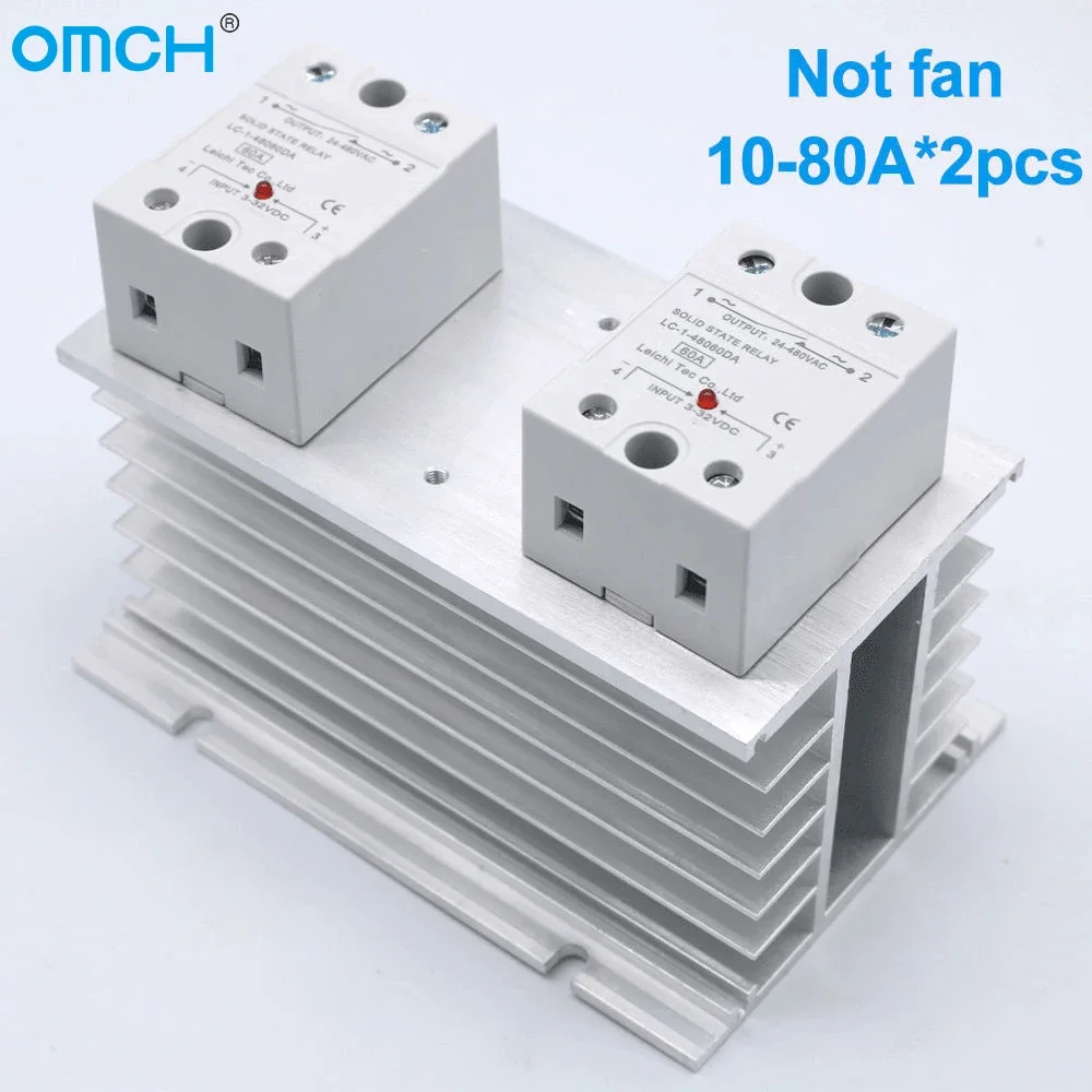 H-150 10-120a white 150*100*80mm 40A three phase solid state relay SSR aluminum heat sink radiator