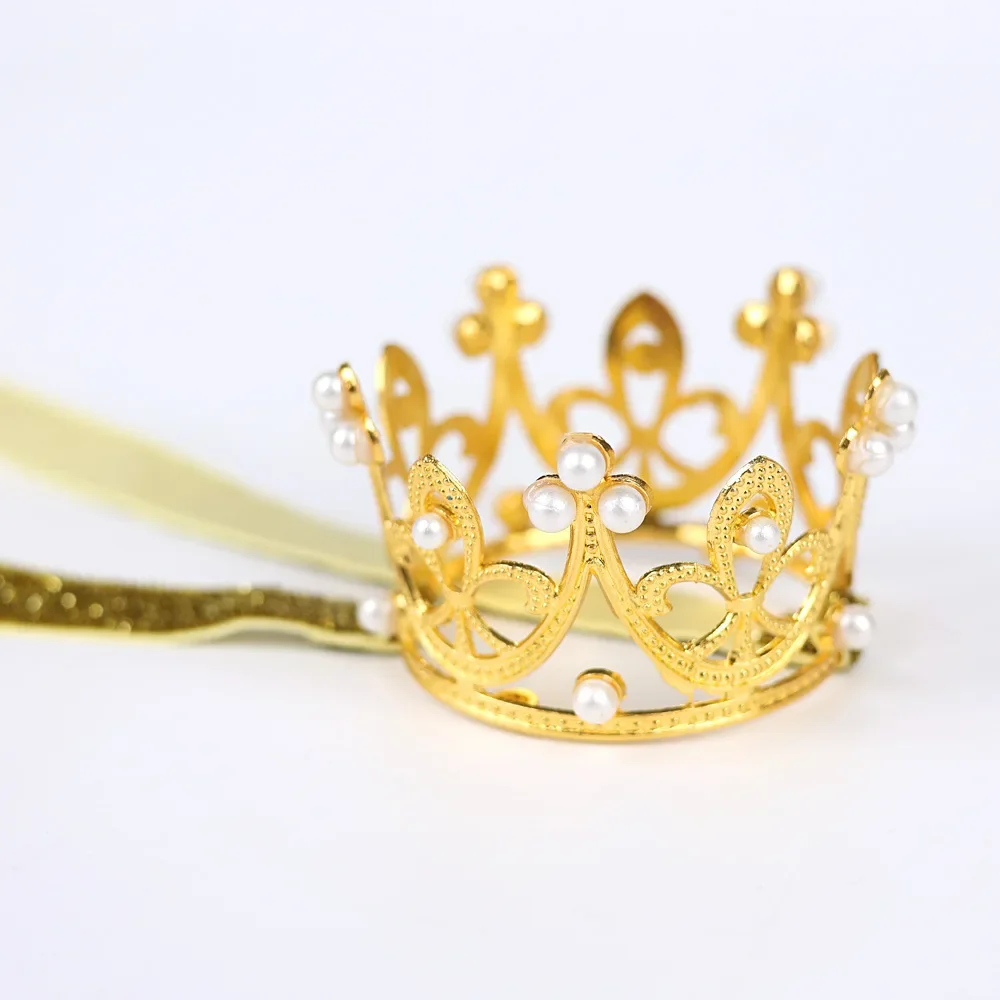 Yundfly-Couronne en cristal perlé pour nouveau-né, bandeau de sauna pour bébé, diadème princesse pour filles, accessoires pour cheveux de fête,