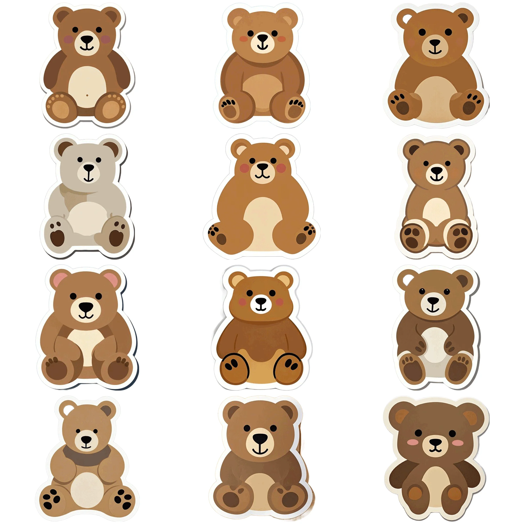 50 stuks schattige cartoon teddybeer illustratie prints voor kraamcadeau groothandel 50 stuks cartoon teddybeer illustratie