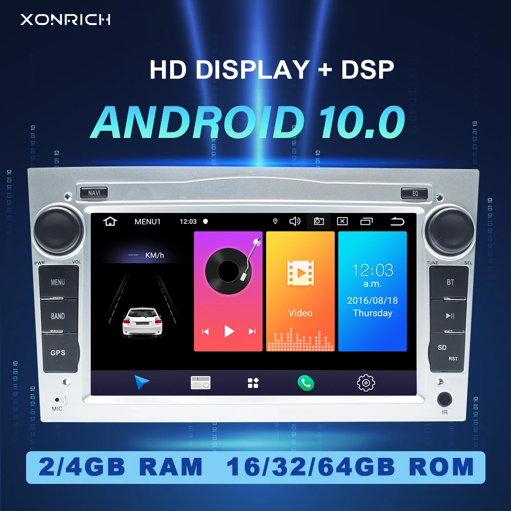 2 Din Android Car NO DVD Player For Opel Vectra C Zafira B Corsa D C Astra H G J Meriva Vivaro Radio Navigation Multimedia GPS