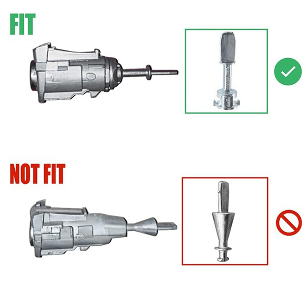 Left Front Driver Side Door Lock Cylinder with 2 Keys 604837167 1U0837167E for Golf 1997-2006 Jetta 1997-2005