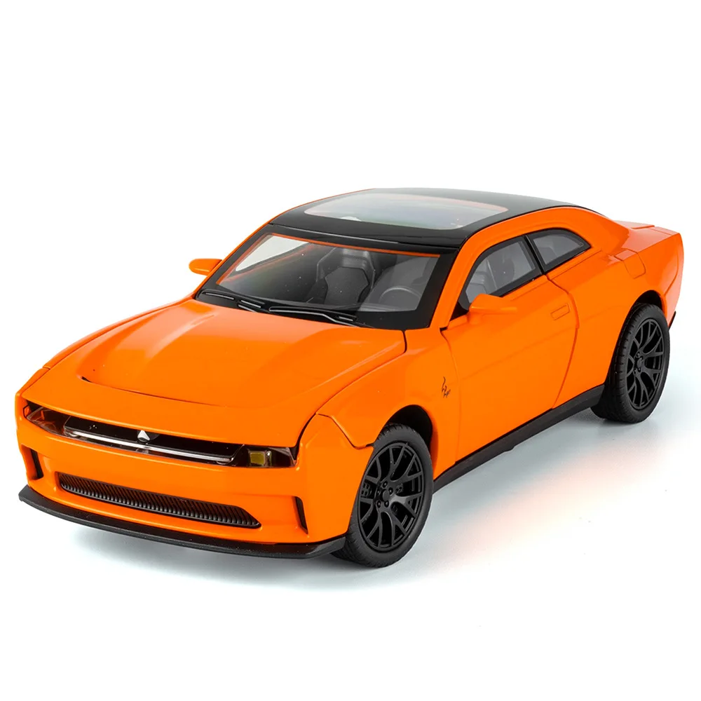 1:32 Challenger Hellcat modèle Miniature en alliage moulé sous pression voiture jouets portes ouvert son lumière retirer véhicules garçon cadeaux de noël