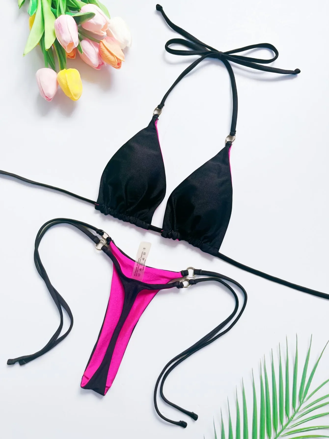 RUOTONSEPT 2024 New Sexy SolidBandage Bikini Set Women's Swimsuit Two-piece Triangle Swimwear Bathing Suit Brazilian Biquinis