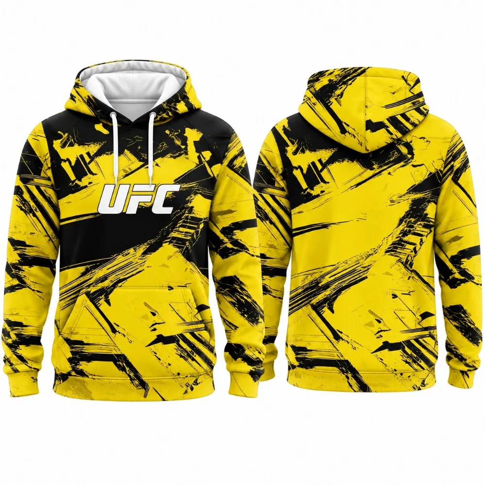 Unisex Suitable for MMA Gym Sports Training Autumn Hooded Sweatshirt Loose and Comfortable Street Trend New Loose Top