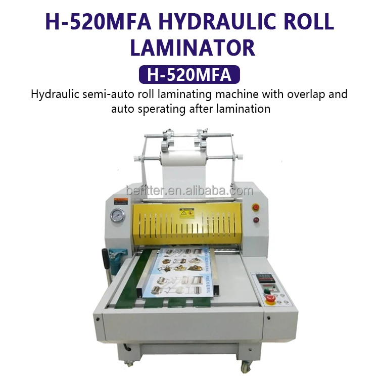 H-520MFA High Speed Automatic Cold & Hot Laminating Machine For A3/A4/A5/A6 Paper 500mm Width
