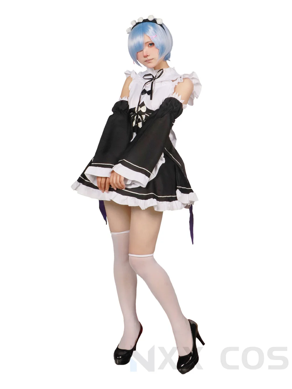 Rem y Ram Cosplay de Re:Zero Kara Hajimeru Isekai Seikatsu, disfraz Kawaii para fiesta, juego de rol, cómic Con pelucas, utilería para Coser