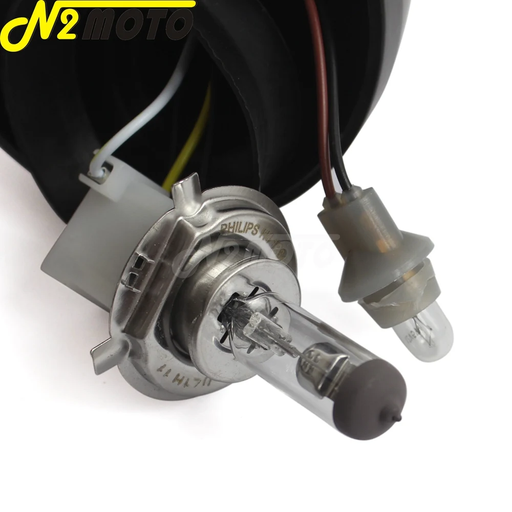 Chrome H4 12V 60/55W Motorcycle Headlight 4\