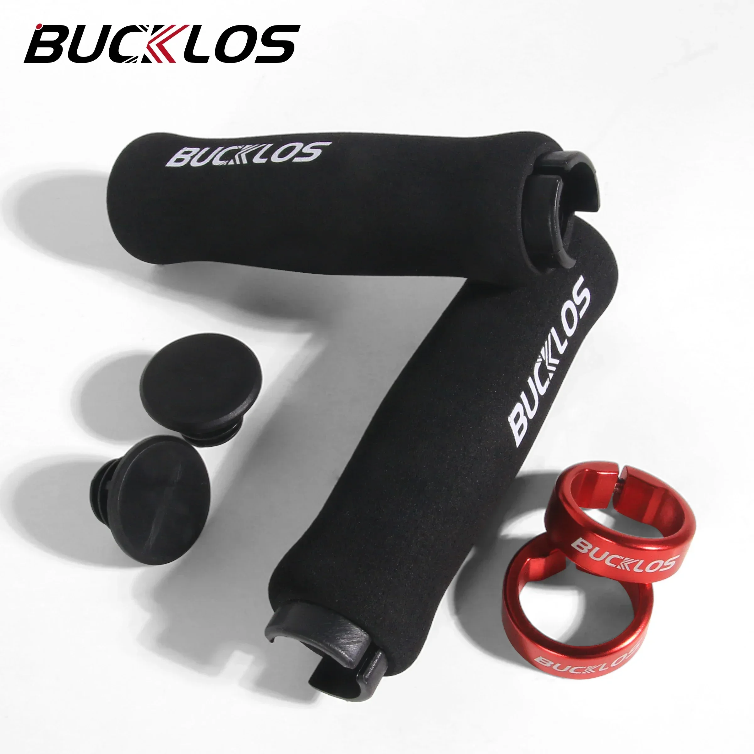 

BUCKLOS Bicycle Handlebar Grips Shock Absorbing High Density Sponge Mtb Handle Grip BMX Folding Bike Cuffs Cycling Accessories