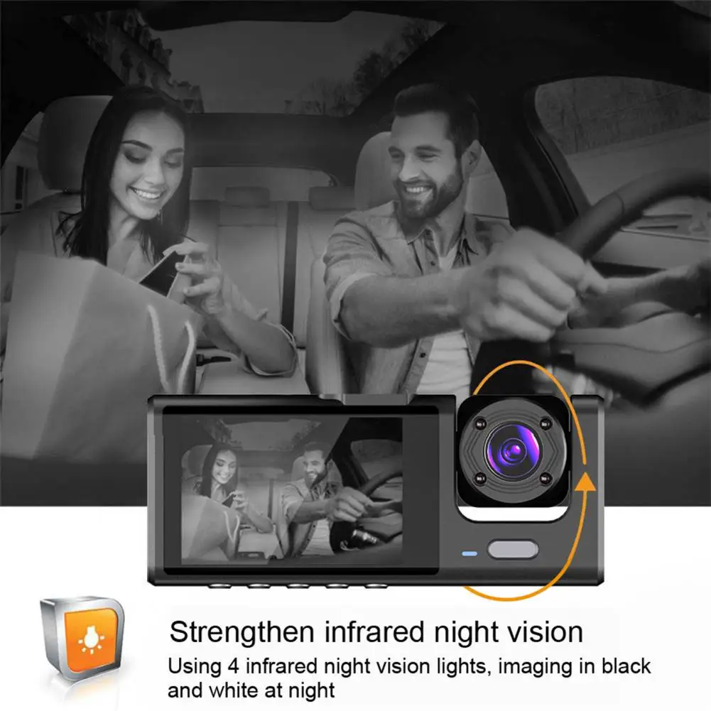 Car Driving Recorder Convenient 1080P Multiple Languages Car Driving Recorder Dash Cam Truck Accessories