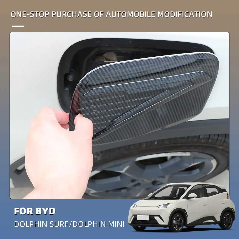 EV Charging Port Cover Decoration for BYD Seagull Dolphin Surf Mini 2024 2025 Charge Port Wrap Protect Charge Port From Scratch