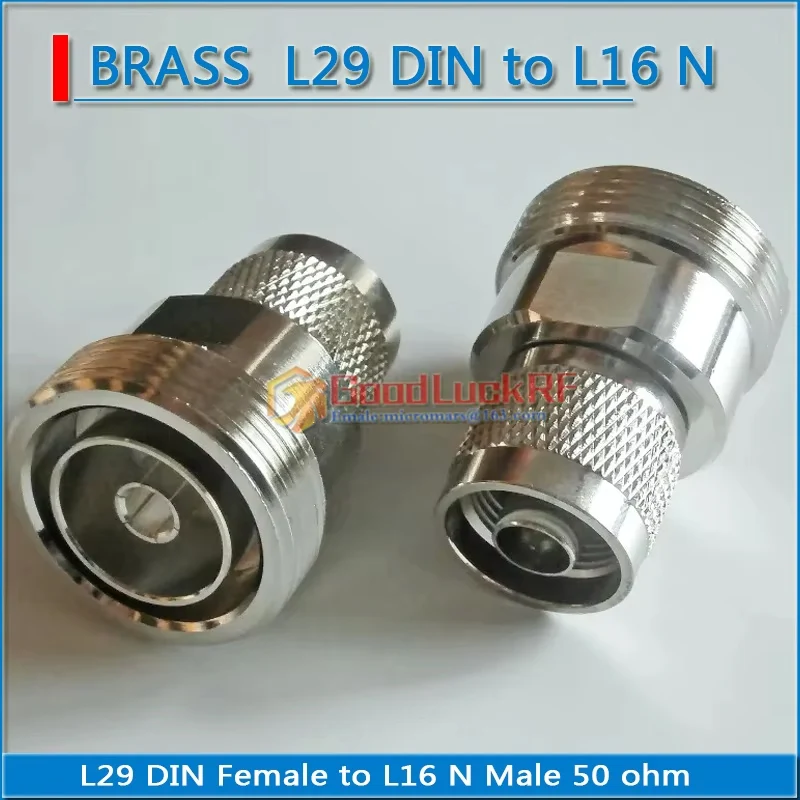 

L16 N Male to 7/16 L29 DIN Female Plug DIN Female to L16 N Female to DIN Male Straight Copper 50ohm RF Connector Socket Adapters