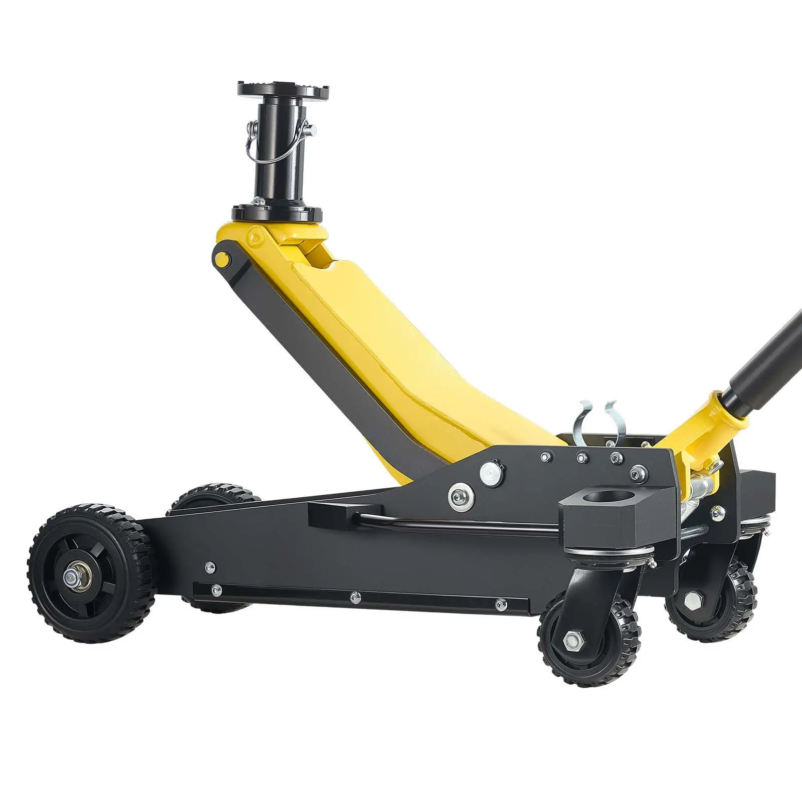 Floor Jack, 3 Ton (6614 lbs) Capacity, Aluminum & Steel Racing Floor Jack with Dual Pistons Quick Lift Pump & Extension Post, Hy
