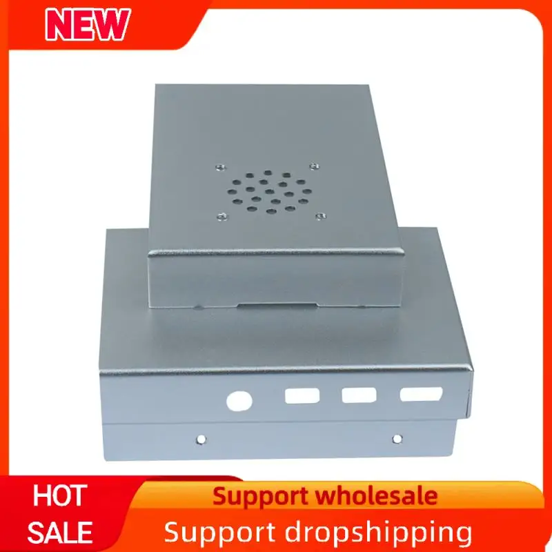 Excelente para Raspberry Pi 4 modelo CNC carcasa de aluminio carcasa de Metal ultrafina para Raspberry Pi 4 modelo B (plata)