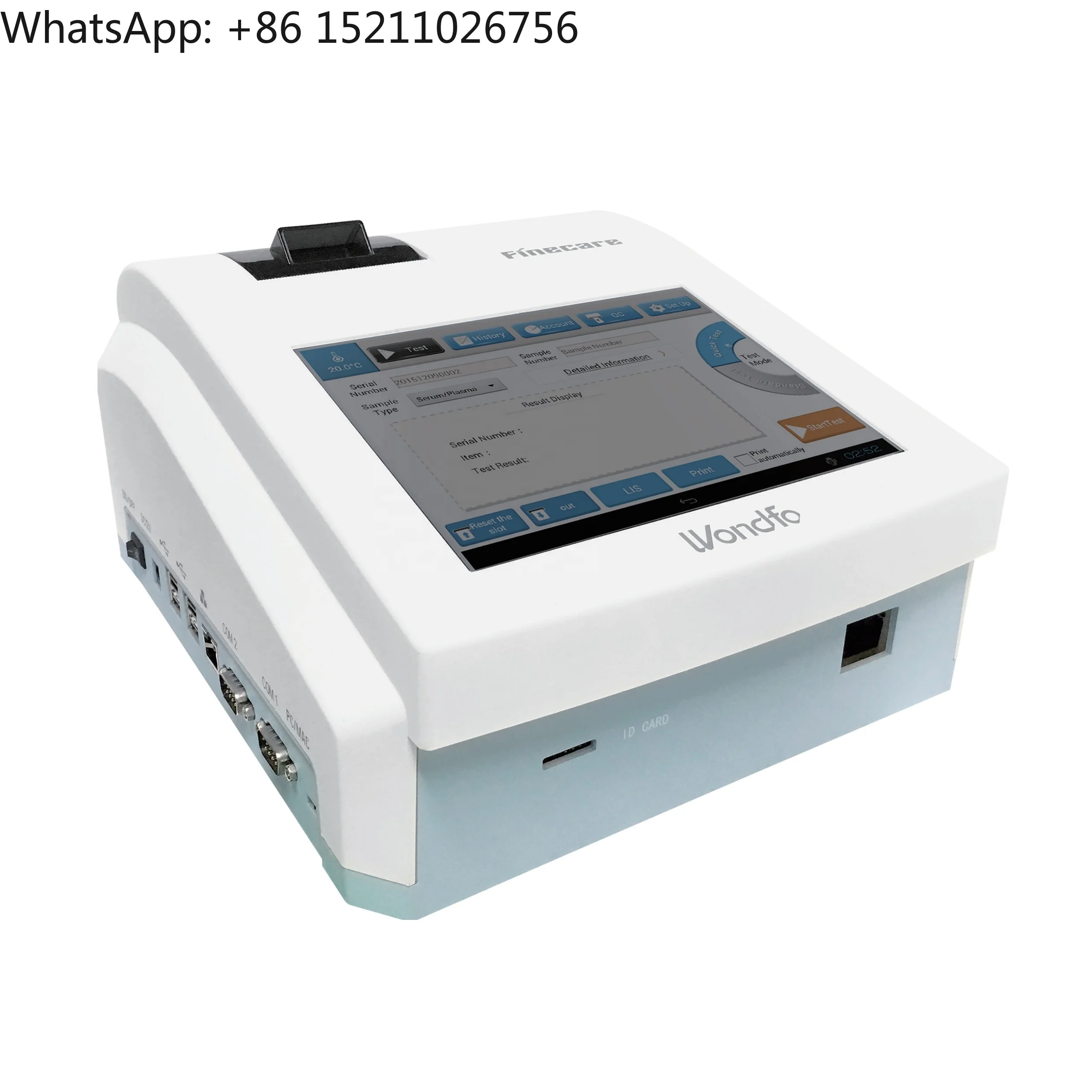 Wondfo Finecare FIA Meter Plus FS-113 Human Use Fluorescence Immunoassay Quantitative Analyzer Hormone Analyzer Finecare FS-114