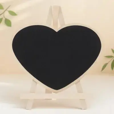 1Pcs Wooden Blackboard Sign Mini Chalkboard Vertical Writing Board Reusable Tabletop Chalkboard Mini Blackboard