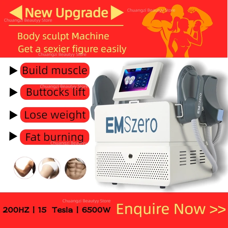 

EMSzero 15 Tesla Muscle Stimulate Fat Removal Electromagnetic EMS Body Slimming Butt Build Sculpt Machine Weight Lose Salon