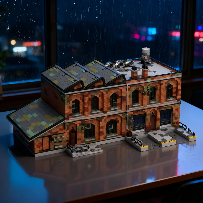 

7151pcs MOC Old Warehouse Modular Streetscape Model Building Blocks Construction Toy Assemble Christmas Gift Creative DIY Idea