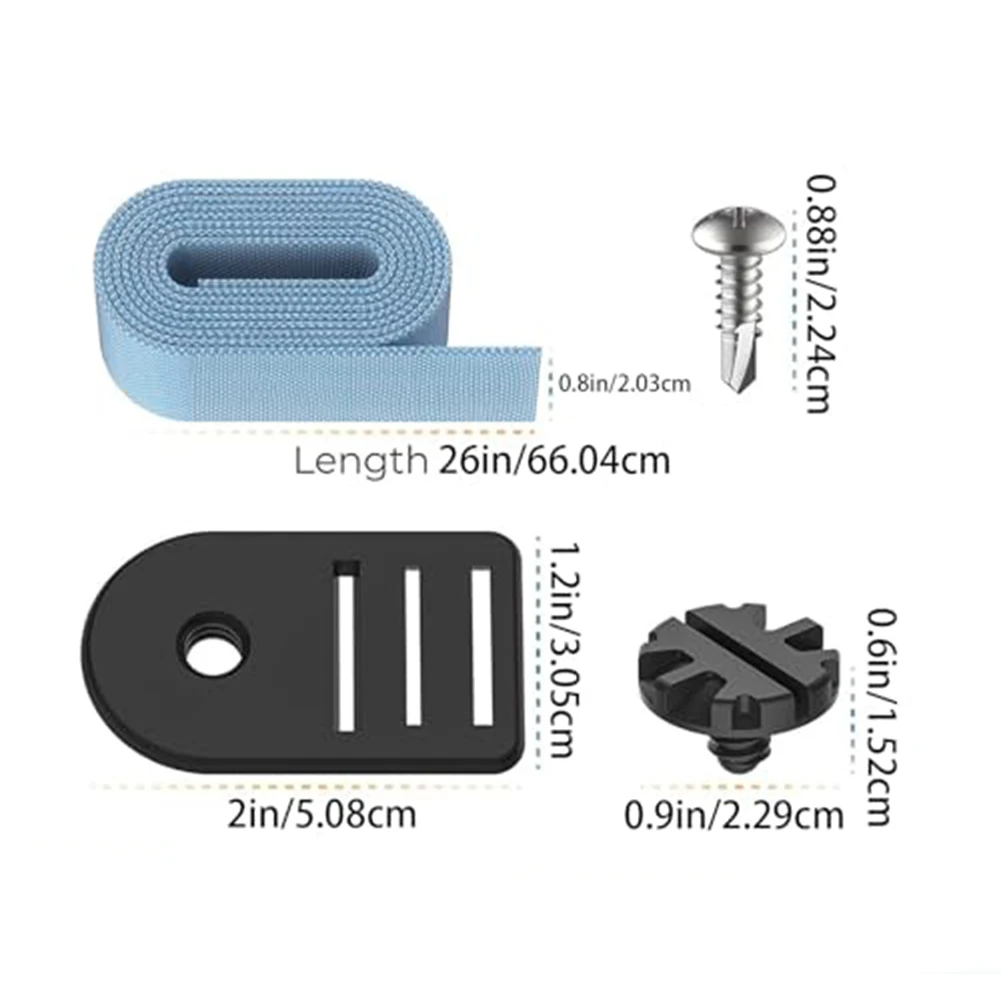 

Solar Cover Fixing Kit for Pool Floating Accessories with Strong Hold Straps Screws and Weather Resistant Build