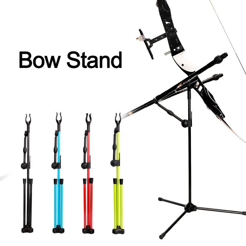 

Recurve Bow Stand Fiberglass Portable Bow Holder Removable Bracket Assemble Accessories for Archery Hunting Shooting Outdoor
