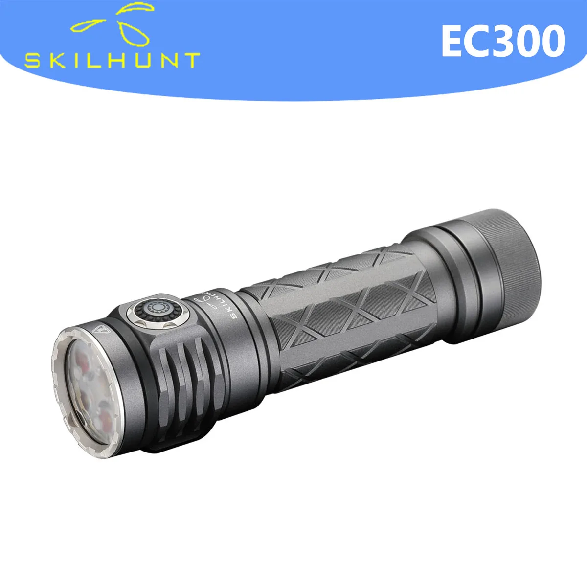 Skilhunt EC300 RGBW Multi-color 21700 Rechargeable LED Flashlight Type-C Fast Charging Power Bank LED Lantern