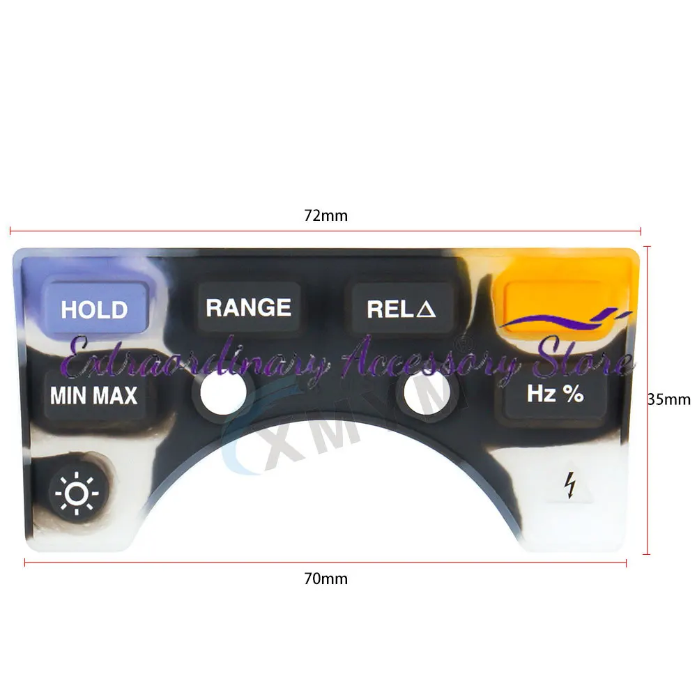 Keypad For Fluke 17B+ Digital Multimeter Silicone Buttons Replacement Parts NEW