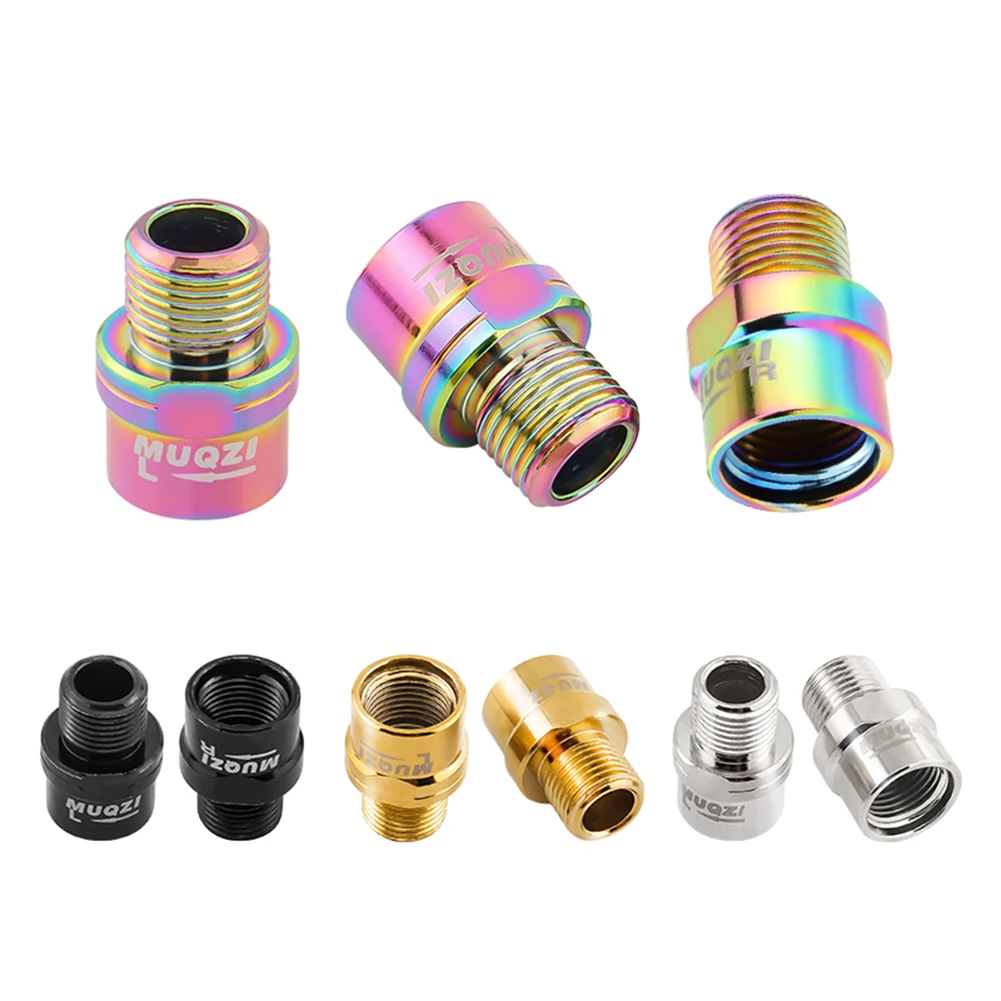 

MUQZI удлинитель оси велосипедных педалей, износостойкие адаптеры для велосипедных педалей, проставки, антикоррозийные левые и правые знаки, аксессуары для велоспорта